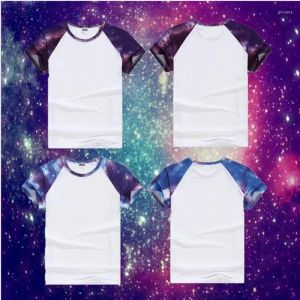 T-shirts pour hommes Modal Star Galaxy T-shirt Homme Top Tees Adulte Lait Soie Femmes Personnalisé Chaleur Sublimation Impression Logo Chemise Unisexe
