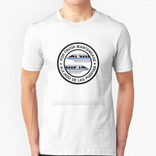 T-shirts pour hommes Monorailporfavorblue Summer Lovely Design Hip Hop T-Shirt Tops Wdw Walt World Retro Monorail Por Favor Mantengase Alejado