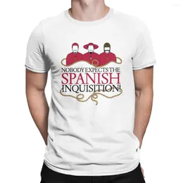 T-shirts pour hommes Monty Python Personne n'attend l'Inquisition espagnole Chemise en pur coton créatif à manches courtes Col rond Vêtements Idée cadeau
