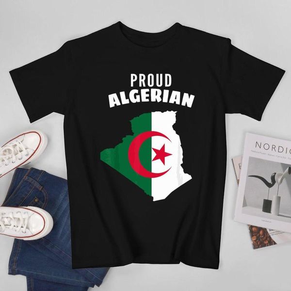 Camisetas para hombre, más diseños, bandera de Argelia, camiseta argelina para hombre, camisetas con cuello redondo, ropa de algodón para mujer y niño