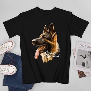Heren t shirts meer design Duitse herderhonden mannen t-shirt tees t-shirt o-neck dames jongens kleding katoen
