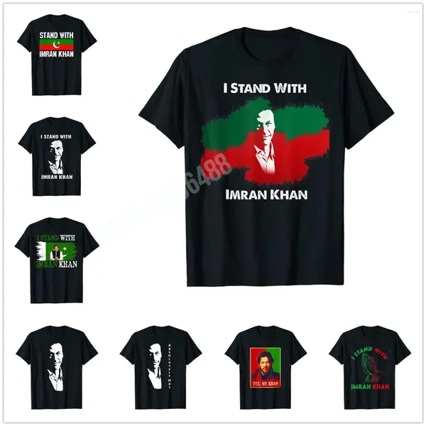 Camisetas para hombres Más diseño Presidente de Pakistán Imran Khan Hope Pti Camiseta de regalo político para hombres Camisas para mujeres Camas de algodón