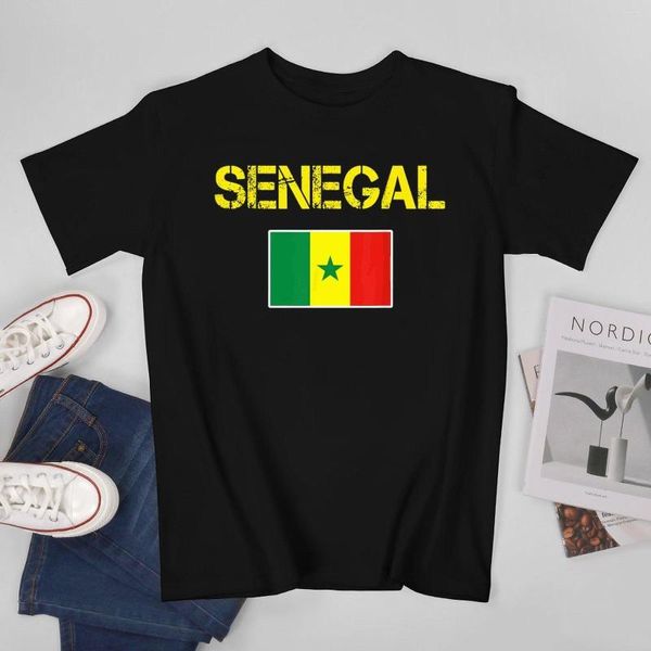 T-shirts pour hommes plus Design drapeau sénégalais sénégalais hommes T-shirt t-shirts T-Shirt col rond femmes garçons vêtements coton