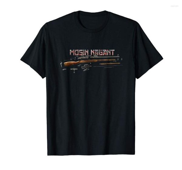 Camisetas de hombre Mosin Nagant piezas desmontadas ver camiseta gráfica 2023 algodón manga corta verano personalizado
