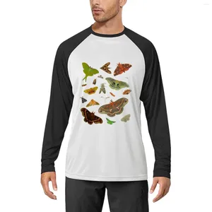 T-shirts pour hommes Moth Party T-shirt à manches longues Chemise vintage Blouse Vêtements Hommes