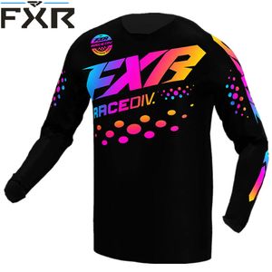 T-shirts masculins Moto Bicycle Jersey Sleeve Cycling Enduro Mtb Shirt Downhill T-shirt Camiseta Motocross MX Vécion de montagne FXR Y85X