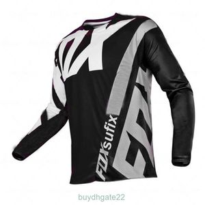 T-shirts pour hommes Maillot de motocross Sufix Fox Cyclisme Séchage rapide Downhil Ropa VTT VTT DH Chemise MX Vêtements de moto N6Z9