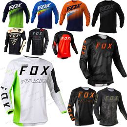 T-shirts masculins Motocross Mountain Enduro Bike Vêtements Bicycle Moto Downhill T-shirt Ranger Fox Femmes Hommes Cycling Jersey MTB Shirts BMX 8C8U