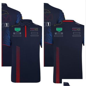 Camisetas para hombres Motorcycle Apparel 2023 F1 Team NUEVA Camiseta ropa Four Seasons Forma One Racing Oficial de entrega de autos de entrega de caída personalizada