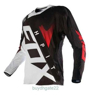 T-shirts pour hommes Moto VTT Team Downhill Jersey VTT Offroad DH Vélo Locomotive Chemise Cross Country Hpit Fox LVRQ