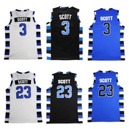 T-shirts masculins Movie One Tree Hill Scott # 23 Ravens # 3 Basketball Jersey Sports Shirt Breathable Séchage rapide Mentes Tops Couture de la broderie J240419