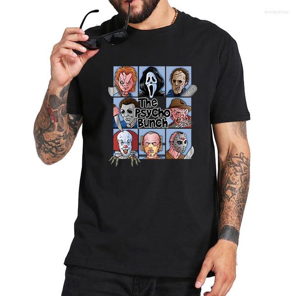 Hommes t-shirts film chemise classique tueurs série impression t-shirt femmes hommes Halloween gothique vêtements Punk Cool Top Ropa Hombre personnalisé