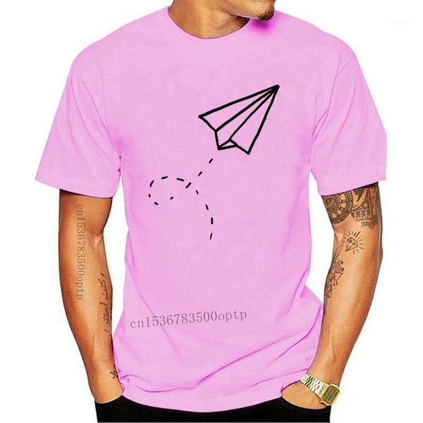 T-shirts pour hommes T-shirts de film Manches courtes à col ras du cou Avion en papier ajusté O-Neck T-shirts pour hommes