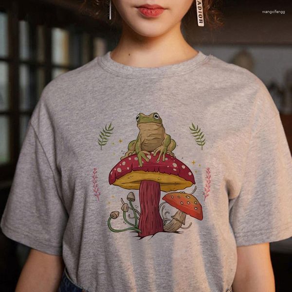 T-shirts pour hommes champignon foncé académique grenouille chemise décontracté Harajuku t-shirt hommes femmes Mange été t-shirts hauts Kawaii dessin animé Y2k