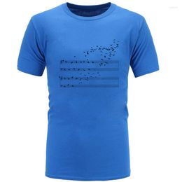 Heren t shirts muzieknoot staff Symphony Shirt Beethoven Piano Birds o-neck top t-shirts mannen zomer/herfst tops tees camiseta