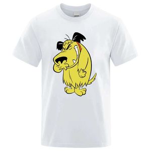T-shirts masculins Muttley T-shirt Cartoon drôle coton Laughing Dog Humour hihi hh haha mode Strt T-shirt Men Brand T-shirt T240505