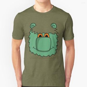 Camisetas para hombre, camiseta de manga corta Muzzy, camisa de calle de verano para hombre, marioneta de dibujos animados en inglés verde, diseño de imagen grande, gráfico dulce