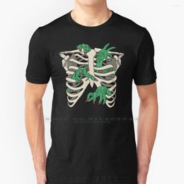 T-shirts pour hommes Mon corps est une chemise Temphell Coton 6XL Temple Hell Horror Spooky Ribs Ribcage Skeleton Chest Monster Demonic Pun Creepy Retro