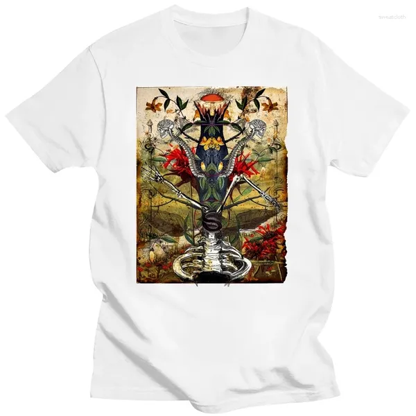 T-shirts pour hommes Mystery Tree T-shirt Unique Hommes T-shirts Vintage Beige Chemise Fête des Pères Tops À Manches Courtes 2024 Discount T-shirts En Coton Créatif