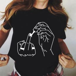 T-shirts pour hommes Vernis à ongles Imprimer Graphique Streetwear T-shirts d'été Vêtements Mode Casual Camiseta T-shirts à manches courtes Chemise Hip Hop