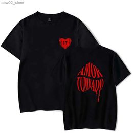 T-shirts pour hommes Natanael Cano Corridos Tumbados T-shirt Amor Tumbado Manches courtes Unique Crewneck Summer Casual Pull Cosplay Tee Shirt Q240201