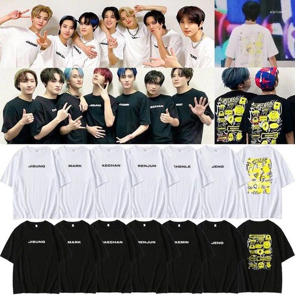 Camisetas para hombre NCT Dream Tour The SHOW 2 en Japón, camisa de gran tamaño para hombre y mujer, camiseta de manga corta de algodón Harajuku de los años 90 para mujer