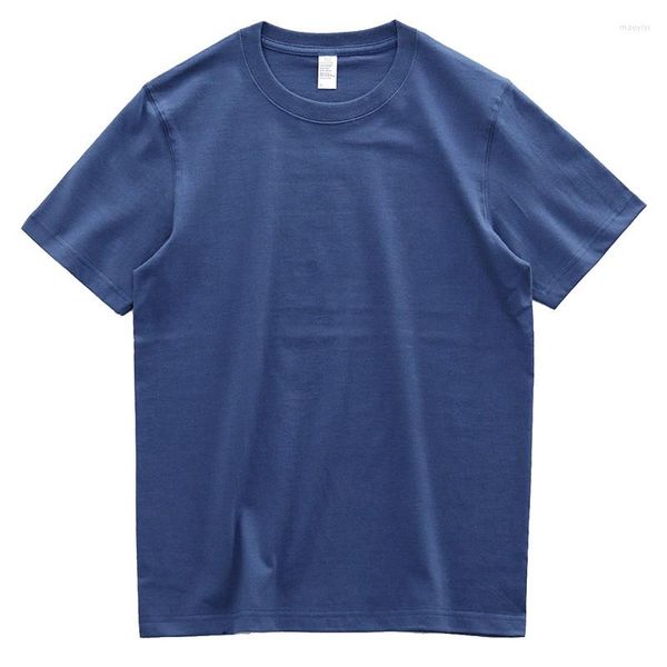 T-shirts pour hommes Col Rond Rétro Mode Chemise Homme Coton Épais Style D'été Hommes T-shirt À Manches Courtes Hommes Et Femmes Vêtements Top Tees Garçons