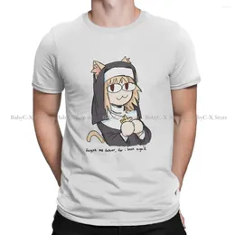 T-shirts pour hommes Neco Arc NECOARC chat t-shirt pour hommes nonne Humor t-shirt décontracté chemise nouveauté à la mode