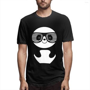 T-shirts pour hommes Nerd Panda avec moustache et lunettes T-shirt à manches courtes Tops d'été T-shirts à la mode