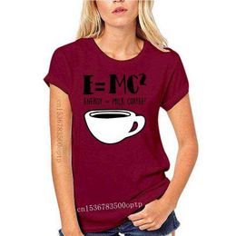 Heren T-shirts Nieuwe 2021 Aangepaste heren T-shirts Supernatural Katoen Korte mouw O-hals t-shirt heren Natuurkunde Wetenschap E = MC2 T-shirts Retro Tee S Y220214 43U2