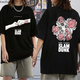 T-shirts pour hommes New Anime The First Slam Dunk Prints T-Shirt Hommes T-Shirts Manches Courtes Casual Streetwear Tops W0322