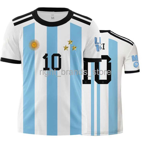 T-shirts pour hommes New Argentin Number 10 Print T-shirts Streetwear Sportswear Tshirt Femmes Hommes Argenti 3 Stars Oversized Tops Tee Shirt0225V23