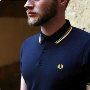 T-shirts masculins Nouveaux arrivants 2023 hommes T-shirt 100% coton Broidered Mens Polo Shirt Korea Premium Luxury Brand Fashion Mens Clothing T240411