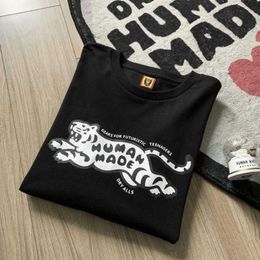 T-shirts voor heren Nieuwe aankomst Human Made Fashion T-Shirt Men 1 1 Top Kwaliteit Human Made Tiger Women Long Sleeve T-Shirt Bla Tees Men Cloing G230301