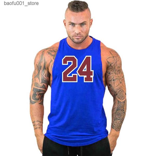 Camisetas para hombres Nuevas llegadas Deportes para hombre Stringer Singlets Camisa sin mangas Fitness Culturismo Camisetas sin mangas Gimnasio Ropa de entrenamiento para hombres Tanktop Q240220