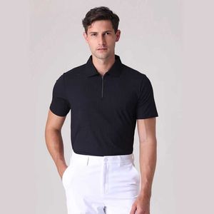 T-shirts masculins New Azureway Jersey Mens Séchage rapide Slve Slved Top Summer Half Sports Polo Polo de haute qualité Y240506