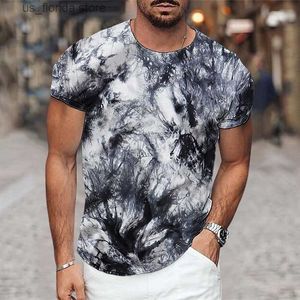 T-shirts masculins Nouveaux t-shirts pour hommes décontractés Vêtements d'été 3D Impression courte Slve Tops Loose Sport Vêtements surdimensionnés Tshirts TS 2023 Y240314