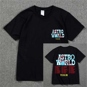 T-shirts pour hommes Nouvelle mode Hip Hop T-shirt Hommes Femmes Jack Cactus ASTROWORLD Harajuku T-shirts VOUS ÉTIEZ ICI Lettre Imprimer Tees Tops L230215 845