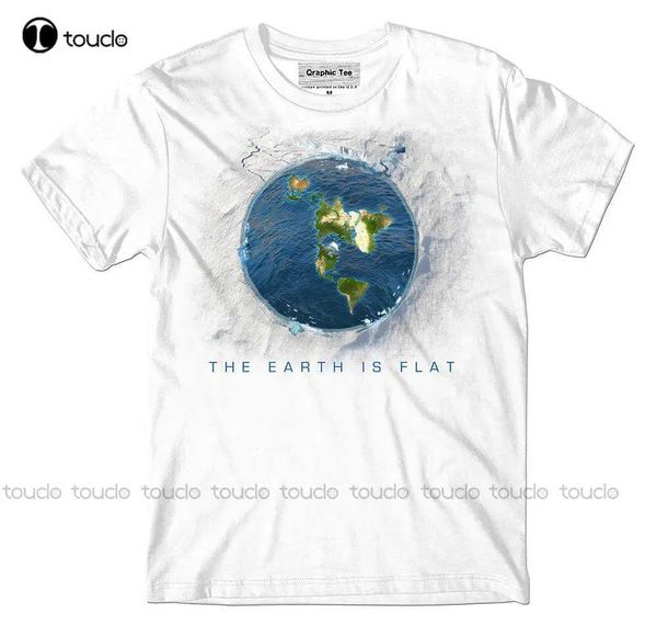 T-shirts masculins NOUVEAU T-shirt chaud T-shirt T-shirt Flat Terre Infinite Flat Earth Is Flat Fitness Nouveau ordre mondial Slave court Y240509
