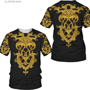T-shirts pour hommes Nouvelle mode Lion Head 3D Modèle d'impression Summer Mens T-shirt Strt Casual Sports Shirt Mens O-Cou Respirant Tops surdimensionnés Y240321