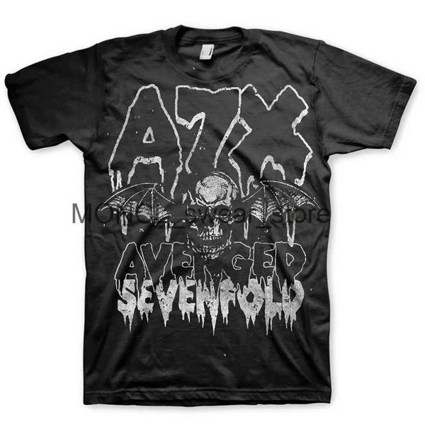 Camisetas para hombres Nueva moda para hombre Camiseta de manga corta Avenged Sevenfold Black Metal Band Camiseta con cuello redondo Harajuku Streetwear Top Tee OversizeH24124