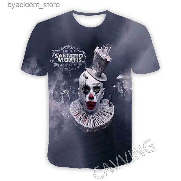 T-shirts pour hommes Nouvelle mode Femmes / Hommes Impression 3D Subway To Sally Metal Band T-shirts décontractés Hip Hop T-shirts Harajuku Styles Tops Vêtements L240304