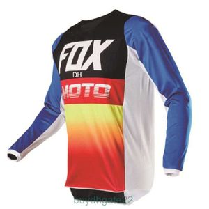 T-shirts pour hommes Nouveau Fox Vitesse Descendante VTT Cyclisme Haut Hommes À Manches Longues Hors Route Vêtements De Course Respirant T-shirt 83BD