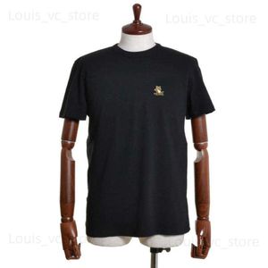 T-shirts masculins nouveaux vendeurs à chaud japonais et coréen Mk Lazy Fox Modèle de broderie 100% coton T-shirt en vrac pour hommes et femmes couples T240423