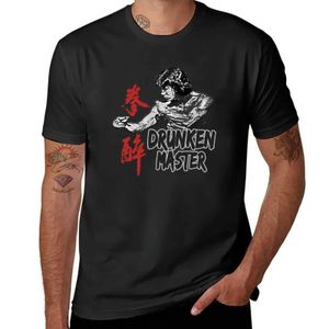 Camisetas para hombres New Jackie Chan Drunken Master Kung Fu Martial Arts Fighter Patrón plano Camiseta personalizada Camiseta de algodón de algodón2403