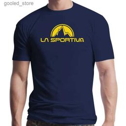 T-shirts pour hommes New La Sportiva Classic Imprimé Lavable Respirant Réutilisable Coton Bouche Masque Facial Hommes T-Shirt Q240316