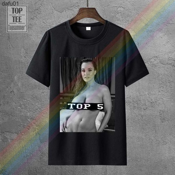 Camisetas para hombre New Lisa Ann Top 5 Porn Star Camiseta para hombre Ropa Talla S-2Xl Teenage Pop Top Camiseta L230520 L230520