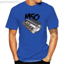 T-shirts pour hommes Nouveau moteur M50 Réglage du moteur E36 E30 Hobby Legend T-shirt Col ras du cou Bâtiment Printemps Designer Lettres Chemise en coton de couleur unie L230713