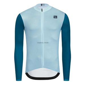 Camisetas para hombres Nuevos hombres Ciclismo Jersey Long SevesFit Comfortab Sun-Protective Road Bike2024 Ma Jerseys Spring Autumn CoatH2421