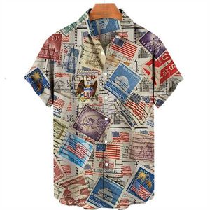Heren t shirts nieuwe herenhirt Hawaii 3d geprinte casual mode korte mouwen topman tees polos tops
